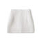 casual non-stretch high-waist solid color zip-up mini skirt(size run small)_Black_White