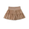 casual stretch 6-colors pleated mesh mini skirt with lining size run small_Black_Pink_Aqua Green_Light Purple_Beige_Khaki
