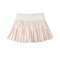 casual stretch 6-colors pleated mesh mini skirt with lining size run small_Black_Pink_Aqua Green_Light Purple_Beige