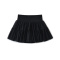 casual stretch 6-colors pleated mesh mini skirt with lining size run small_Black