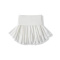 casual stretch 8-colors pleated high waist mini skirt with lining size run small_Black_White