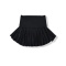 casual stretch 8-colors pleated high waist mini skirt with lining size run small_Black