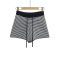 casual slight stretch knitted striped slim drawstring shorts size run small_Orange_Dark Blue