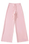 casual slight stretch drawstring high waist straight pants size run small_Gray_Dark Gray_Pink
