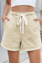 casual plus size non-stretch 7 colors solid color loose denim shorts_Black_White_Dark Gray_Sky Blue_Blue_Sea Blue_Beige
