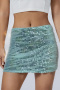 sexy non-stretch 9 colors high-waist mini skirt_Black_White_Red_Magenta_Orange_Light Green_Green_Sky Blue