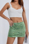 sexy non-stretch 9 colors high-waist mini skirt_Black_White_Red_Magenta_Orange_Light Green