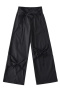stylish non-stretch new 6-colors bow decor straight pants size run small_Black