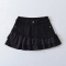 casual slight stretch denim 3colors high-waist pocket mini skirt(size run small)_Black