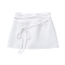 casual slight stretch 5 colors high-waist lace-up mini skirt(size run small)_Black_White