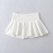 sexy slight stretch zip-up 5 colors high-waist mini skirt(size run small)_Black_White