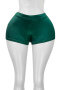 casual plus size slight stretch 6 colors solid color slim fit satin shorts_Black_White_Pink_Yellow_Green