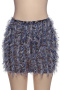 sexy slight stretch mesh 3 colors tassel bodycon mini skirt_Pink_Green_Blue
