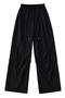 casual slight stretch 10colors drawstring high-waist loose pants(size run small)_Black