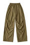 casual slight stretch 10colors drawstring high-waist loose pants(size run small)_Black_White_Dark Gray_Light Pink_Rose Red_Yellow_Dark Green