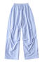 casual slight stretch 10colors drawstring high-waist loose pants(size run small)_Black_White_Dark Gray_Light Pink_Rose Red_Yellow_Dark Green_Sky Blue