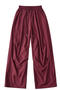 casual slight stretch 10colors drawstring high-waist loose pants(size run small)_Black_White_Dark Gray_Light Pink_Rose Red