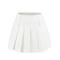 casual non-stretch 7 colors high-waist pleated mini skirt(size run small)_Black_White