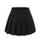 casual non-stretch 7 colors high-waist pleated mini skirt(size run small)_Black