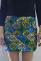 sexy slight stretch sequin decor all-match mini skirt(only skirt)_Red_Multicolor_Blue