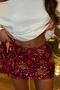 sexy slight stretch sequin decor all-match mini skirt(only skirt)_Red