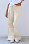 casual plus size non-stretch solid low waist multi-pocket straight cargo pants_Black_Gray_Dark Green_Beige