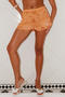 stylish non-stretch 5-colors sequins beads flower decor shorts_Pink_Red_Magenta_Orange