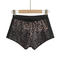 sexy slight stretch stitching leopard high-waist shorts(size run small)_Black_Brown