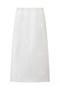 casual non-stretch mesh flower decor high-waist maxi skirt_Black_White