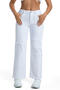 casual plus size slight stretch 4-colors solid color mid waist straight jeans_Black_White