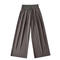 casual slight stretch 5 colors solid color drawstring pants(size run small)_Black_White_Gray_Dark Gray
