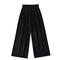 casual slight stretch 5 colors solid color drawstring pants(size run small)_Black