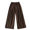 casual non-stretch 9 colors high-waist drawstring loose pants(size run small)_Black_White_Dark Gray_Pink_Yellow_Sky Blue_Dark Blue_Khaki _Brown