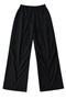 casual non-stretch 4 colors pleated drawstring loose pants(size run small)_Black