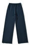 casual non-stretch 6 colors high-waist drawstring pants(size run small)_Black_White_Gray_Blue_Dark Blue