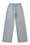 casual non-stretch 6 colors high-waist drawstring pants(size run small)_Black_White_Gray