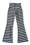 casual slight stretch 3 colors drawstring stripe printing pants(size run small)_Gray