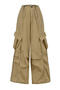 casual non-stretch 3 colors contrast color loose pants_Black_Gray_Khaki