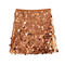 sexy non-stretch 8 colors sequin decor high-waist mini skirt_Black_Red_Rose Red_Magenta_Purple_Beige_Gold