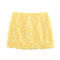 sexy non-stretch 4 colors sequin decor high-waist mini skirt_Pink_Yellow