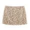 sexy non-stretch 4 colors sequin decor high-waist mini skirt_Pink_Yellow_Sky Blue_Khaki