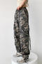 casual non-stretch camo printing high-waist cargo pants(size run small)_Gray