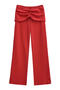casual slight stretch 7 colors drawstring pants(size run small)_Black_White_Gray_Pink_Red