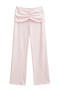 casual slight stretch 7 colors drawstring pants(size run small)_Black_White_Gray_Pink