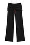 casual slight stretch 7 colors drawstring pants(size run small)_Black