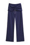 casual slight stretch 7 colors drawstring pants(size run small)_Black_White_Gray_Pink_Red_Dark Blue