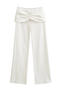 casual slight stretch 7 colors drawstring pants(size run small)_Black_White