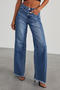 casual plus-size non-stretch solid color wide-leg jeans_Black_Gray_Sky Blue_Blue