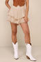 stylish slight stretch 5 colors all-match skort_Black_White_Dark Green_Beige