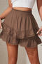 stylish slight stretch 5 colors all-match skort_Black_White_Dark Green_Beige_Brown